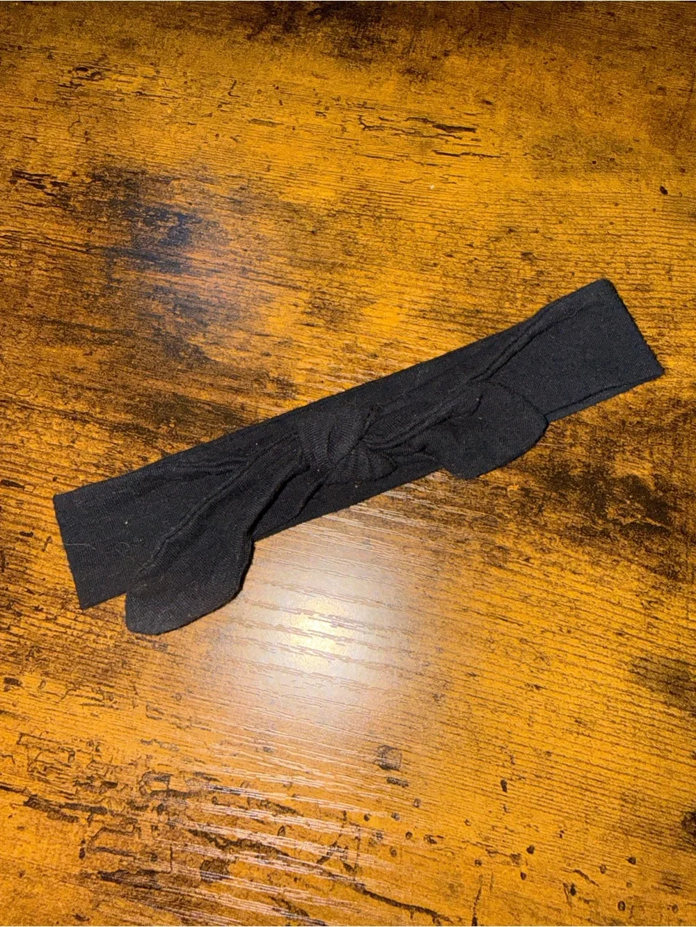 Set of 3 Knot Headbands - Black, White XOXO, White with Gold Hearts
